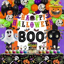 113 Pcs Halloween Party Decorations, Halloween Balloon Arch Kit Include ... - £30.36 GBP