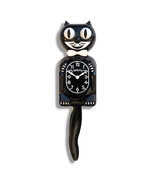 BLACK KITTY-CAT KIT-CAT MOVING CLOCK KAT KLOCK FREE US SHIPPING - $54.99