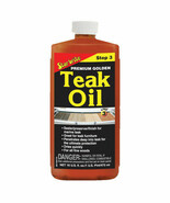 Premium Golden Teak Oil To Protect Outdoor Furniture (32oz) - New! - $30.00