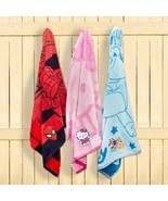NEW Licensed Character Beach Towel, Hello Kitty/Bluey/Spiderman 34”x63” ... - $459.26 MXN