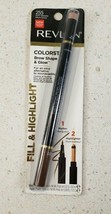 Revlon Colorstay Brow Shape &amp;Glow Brow Marker And Highlighter # 255 / Soft Brown - £5.30 GBP