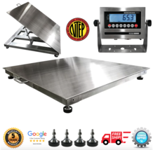 OP-916SS-LT NTEP 4&#39;x 4&#39; Wash down Lift-Top Stainless Steel Floor Scale 2K Cap - £3,811.54 GBP