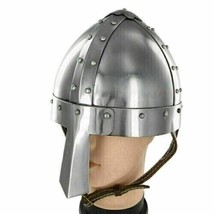 Medieval Viking Helmet Norman Knight Armor SCA Larp Combat Battle Helmet - £83.51 GBP