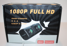 Toguard CE41 Dual Dash Cam Uber Night Vision 1080P X 720P Camera Brand New - £49.43 GBP