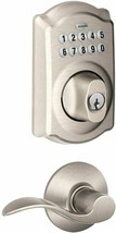 Schlage FBE365 Schlage V CAM 619 ACC Camelot Satin Nickel Keypad Combo P... - $279.75 CAD