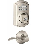 Schlage FBE365 Schlage V CAM 619 ACC Camelot Satin Nickel Keypad Combo P... - $197.99