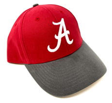 University Of Alabama Crimson Tide Logo Curved Bill Adjustable Hat Cap Retro Nwt - £13.71 GBP