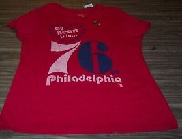 Vintage Style Women&#39;s Teen Philadelphia 76ERS Sixers Nba T-shirt Xl New - £15.87 GBP