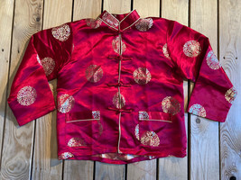 Jinzhimeng Kids 100% Silk Chinese Pant And Top Set Size 10 In Red/gold A1 - $48.51