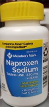 New Member Mark Naproxen Sodium 220mg Pain Fever Reducer, 400  Caplets E... - $18.60
