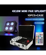 4x18w 5000mah Battery Powered LED Par Can Stage Light IR Remote Wireless... - $13,600.10 MXN