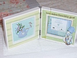 New Holly Hobbie Photo Frame Love Makes Friendship Grow 3&quot; X 3&quot; Watering Can - £7.03 GBP