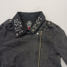Almost Famous ST-J255-L0 Women's Black Front Zip Denim Jacket Size Medium image 15