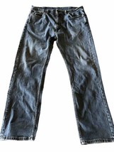Levis 505 Mens 38x32 Blue Y2K Denim Jeans Cotton Straight Leg Medium Wash - £15.58 GBP