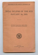 Total Eclipse of the Sun January 24, 1929 Naval Observatory Maps News Cl... - $87.12