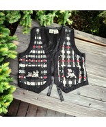 The Disney Store Women’s Vest 101  Dalmatians Black L Embellished Pockets - $42.11 CAD