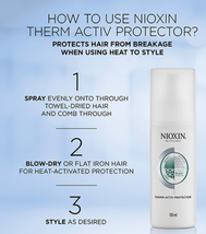Nioxin Styling Therm Activ Heat Protector Spray, 5.1 fl oz image 3