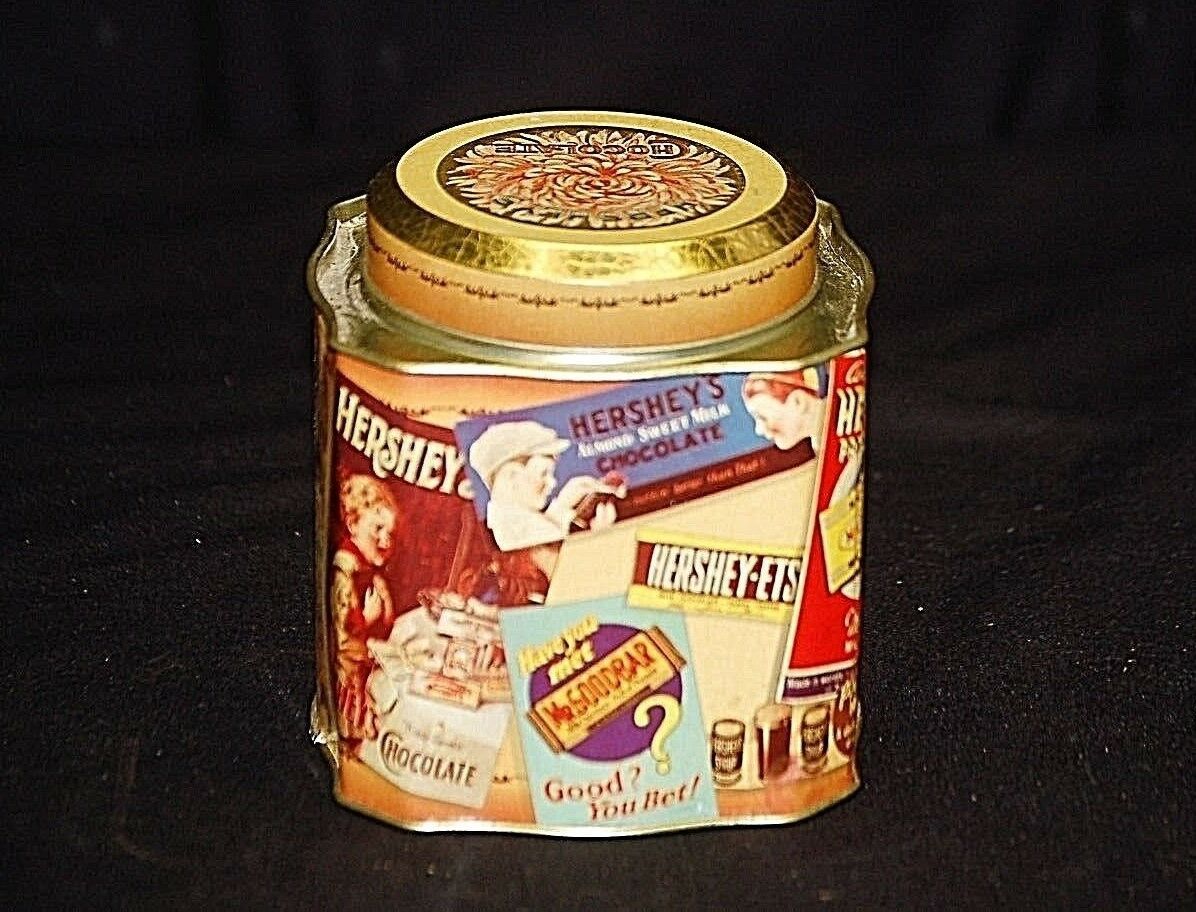 Old Vintage Advertising Ads Hershey Chocolate 1920 Montage Litho Metal T... - $14.84