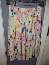 LuLaRoe Madison Skirt Pockets Pleated Multi-Color Size S Women&#39;s NWOT - £23.07 GBP