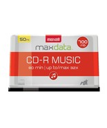 Maxell CD-R Music Spindle, Audio only, Blank Media, 50-pack(625156) - £45.33 GBP