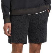 John Varvatos Collection Men&#39;s Gary Zebra Jacquard Pattern Pocket Shorts Black M - £61.76 GBP