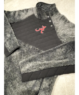 Alabama Crimson Tide Boxercraft 1/4 Button Fluffy Fleece Pullover Womens... - $30.49 CAD