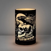 Alchemy Gothic LED6 Poe’s Raven Lantern The Vault Vanity Battery LED Candle - £21.15 GBP