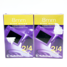 2x Radio Shack 8mm High Grade Camcorder Video Cassette 2/4hrs NEW Sealed - $9.89