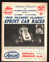 Ascot Park Speedway CRA Sprint Car Race Program 11/18/1989-Don Peabody Classi... - £51.02 GBP