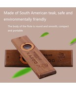 WOODMAN KAZOO Handmade in Mahoganhy Wood/Leather Made in Suthamerican Te... - $25.00