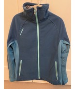 Womens MAMMUT Teal Green Micro Fleece Stretch Jacket Size L - $35.53