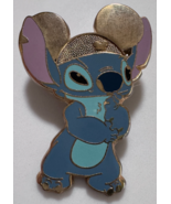 Disney 2006 Lilo Stitch Wearing Mickey Mouse Ears Gold Hat Pin - $13.85