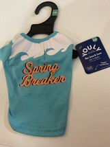 Youly The Beach Bum “Spring Breaker” XXS Pet Dog Tee 9-11” - £7.12 GBP