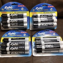 EXPO Low-Odor Dry Erase Markers, Chisel Tip, Black, 24 Markers (4x6 Markers) - £7.81 GBP