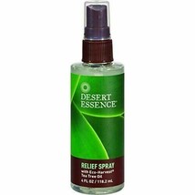 NEW Desert Essence Tea Tree Oil Spray Tea Tree Relief Spray with Eco-harvest 4oz - £8.53 GBP