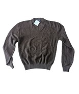 vtg 60s 70s DRUMMOND sweater XL Brown 100% orlon acrylic V-Neck Sweater - $25.98 CAD