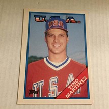 1988 Topps USA Olympics Baseball Tino Martinez Trading Card #66T - £3.98 GBP