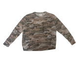 SUNDRY Womens Sweatshirt Comfortable Cosy Fit Green Camouflage Size US 0... - $34.91