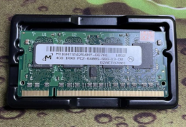 Micron PC2-6400S DDR2 SODIMM 4GB laptop memory 800mhz RAM 1x4GB single module - $36.79