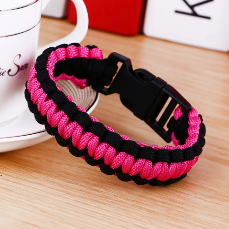 Sporting Men&#39;s New Survival Paracord Bracelet For Men Outdoor Camping Hiking Buc - £23.51 GBP