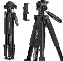 Mactrem 75-Inch Camera Tripod, Lightweight Travel Video Aluminum Tripod ... - $45.94