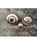 Set of 3 Creepy Eyeball Orbs Eye Balls Halloween Prop Doctor Haunted Hou... - $17.95