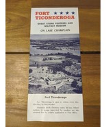 Fort Ticonderoga Great Stone Fortress Military Museum Lake Champlain Bro... - $22.77