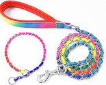 5 Foot Large Dog Chain Leash &amp; Training Choke Collar Colorful--FREE SHIP... - £11.64 GBP