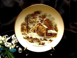 2633 Vintage Fuller Brush Old Home Stead In Winter Wall Plate  - £7.07 GBP
