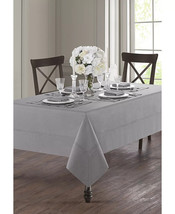 WATERFORD Corra Platinum 70&quot; x 104&quot; Tablecloth NEW - £71.53 GBP