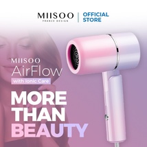 MIISOO Hair Dryer Negative Ion Portable Hair Protection Quick Drying Hai... - £30.93 GBP