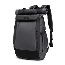 OZUKO Rollable Business Backpack For Men Laptop Large capacity Bag Anti-theft Wa - £85.05 GBP