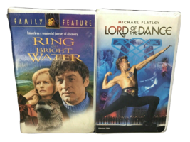 Ring of Bright Water &amp; Lord of the Dance VHS Video Tape Family Movies Ne... - £7.37 GBP