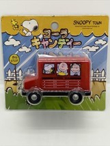 NEW 2008 Snoopy Town Red School Bus Keychain Japan United Feature Syndicate - £18.37 GBP